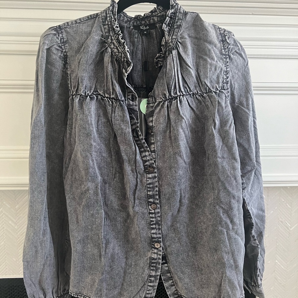 Rails Camile Denim Button Up Top